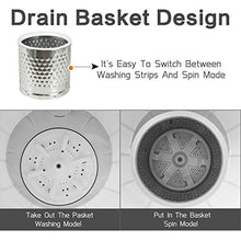 Load image into Gallery viewer, KUPPET Mini Washing Macine For Baby Clothes,Semi-Automatic Compact 6.6lbs Washing Capacity For Camping, Apartments,Dorms,And More,Black+ White