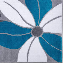 Load image into Gallery viewer, Luxe Weavers 9242 Victoria Modern Turquoise Floral Area Rug 8x10