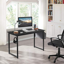 Load image into Gallery viewer, Yaheetech Home Office Desk & Chair Set/Ergonomic Black Mesh Computer Chair and 47" Computer Desk with Storage Bag & Headphone Hook/Adjustable Rolling Swivel Chair/Indusrtal Workstation for Small Space