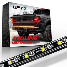 Load image into Gallery viewer, OPT7 60" Redline LED Tailgate Light Bar - TriCore LED - Weatherproof Rigid Aluminum No-Drill Install - Full Featured Reverse Running Brake Turn Signal