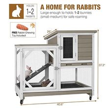 Load image into Gallery viewer, Indoor Rabbit Hutch Large Rabbit Cage, Outdoor Bunny Hutch Guinea Pig Cage - 4 Casters Include (Mocca Color Without Bottom Wire Mesh)
