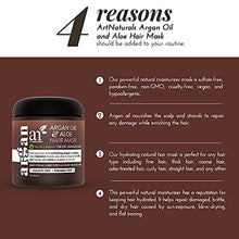 Load image into Gallery viewer, artnaturals Argan Hair Mask Conditioner - (8 Oz/226g) - Deep Conditioning Treatment - Organic Jojoba Oil, Aloe Vera & Keratin - Repair Dry, Damaged, Color Treated, Natural Hair Growth - Sulfate Free