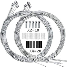 Load image into Gallery viewer, Hyacinth 10PCS Premium Bike Shift Cable, Professional Bicycle Shift Wire Kit for Mountain and Road Bicycle, for Free 5 O-Rings, 10 End Ferrules and 20 End Caps