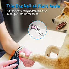 Load image into Gallery viewer, Casfuy Dog Nail Grinder Upgraded - Professional 2-Speed Electric Rechargeable Pet Nail Trimmer Painless Paws Grooming & Smoothing for Small Medium Large Dogs & Cats (Dark Blue)