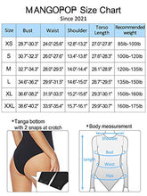 Load image into Gallery viewer, MANGOPOP Women's Square Neck Short Sleeve Long Sleeve Tops Bodysuit Jumpsuit (B Long Sleeve Black, Medium)