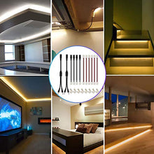 Load image into Gallery viewer, HitLights LED Strip Connector 2Pin 8mm LED Connector Kit Include Solderless Gapless Connector, 6Inch Jumper Connector, DC Female and Connector, DC Jack Splitter for 3528 5050 LED Strip