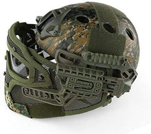 Load image into Gallery viewer, H World Shopping Tactical Protective Helmet Full Face Mask Googgles G4 System Airsoft Paintball Camo Color (DW)