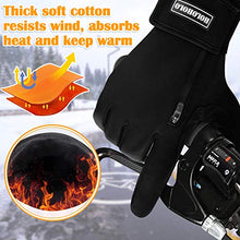 Load image into Gallery viewer, HOLOHOLO Winter Cycling Gloves Touchscreen Warm Gloves Windproof & Waterproof Gloves for Cycling, Skiing Running Outdoor Sports. Suits Men & Women (Black, M)