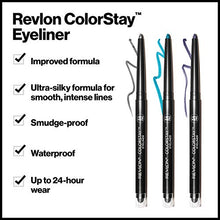 Load image into Gallery viewer, Pencil Eyeliner by Revlon, ColorStay Eye Makeup with Built-in Sharpener, Waterproof, Smudgeproof, Longwearing with Ultra-Fine Tip, Black Brown, 0.01 Oz