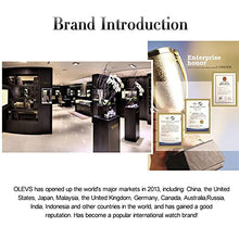 Load image into Gallery viewer, OLEVS Automatic Watch for Men Self Winding Mechanical Waterproof Stainless Steel Strap Blue Face Classic Tourbillon Wrist Watches-1