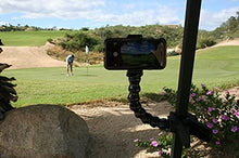 Load image into Gallery viewer, Golf Gadgets - Swing Recording System | Large Device Holder (PHABLET) with Jaws Clamp & Gooseneck Mount. Compatible Large Devices Like iPhone 6/7 Plus, Samsung Galaxy Note, etc.