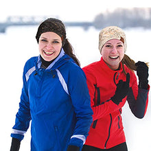 Load image into Gallery viewer, 4 Pieces Women Winter Ear Warmer Headband Fleece Cable Knitted Headbands Soft Head Wrap for Cold Weather (Multicolored)