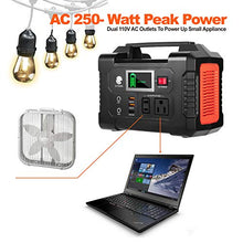 Load image into Gallery viewer, 200W Portable Power Station, FlashFish 40800mAh Solar Generator with 110V AC Outlet/2 DC Ports/3 USB Ports, Backup Battery Pack Power Supply for CPAP Outdoor Advanture Load Trip Camping Emergency.
