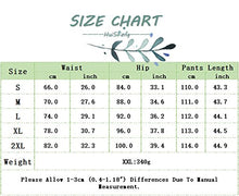 Load image into Gallery viewer, HuiSiFang Women's Casual Stretchy High Waisted Button Down Wide Leg Long Pants Plus Size Blue M