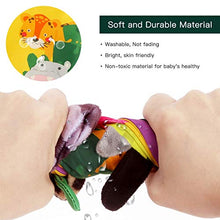Load image into Gallery viewer, beiens Baby Books Toys, Touch and Feel Crinkle Cloth Books for Babies, Infants & Toddler, Early Development Interactive Car & Stroller Soft Toys Gifts for Boys & Girls (Jungle Tails-1 Book)
