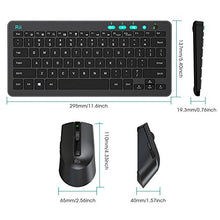 Load image into Gallery viewer, Rii RKM709 2.4 Gigahertz Ultra-Slim Wireless Keyboard and Mouse Combo, Multimedia Office Keyboard for PC, Laptop and Desktop,Business Office