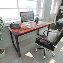 Load image into Gallery viewer, Coleshome Computer Desk 47 inch Modern Sturdy Office Desk Study Writing Desk for Home Office,Teak