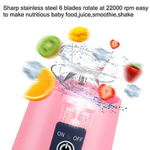 Load image into Gallery viewer, Portable Blender, Smoothies Personal Blender Mini Shakes Juicer Cup USB Rechargeable
