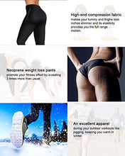 Load image into Gallery viewer, Women Weight Loss Hot Neoprene Sauna Sweat Pants with Side Pocket Workout Thighs Slimming Capris Leggings Body Shaper (Full Length Black, 2XL)
