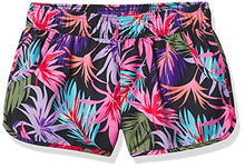 Load image into Gallery viewer, Kanu Surf girls Sandy Upf 50+ Quick Dry Beach Elastic Waist Boardshort Board Shorts, Cool Breeze Black, 12 14 US