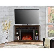 Load image into Gallery viewer, Ameriwood Home Overland Electric Corner Fireplace for TVs up to 50" Wide, Espresso
