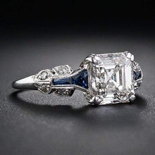 Load image into Gallery viewer, suwanpoom 2.45ct White Topaz Vintage Jewelry 925 Silver Wedding Engagement Ring Size 6-10 (10)