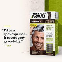 Load image into Gallery viewer, Just For Men Control GX Grey Reducing Shampoo, Gradual Hair Color for Stronger and Healthier Hair, 4 Fl Oz - Pack of 3 (Packaging May Vary)
