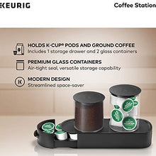 Load image into Gallery viewer, Keurig K-Cup Pod & Ground Coffee Storage Unit, Coffee Storage, Holds up to 12 ounces of Ground Coffee & 12 K-Cup Pods, Black