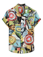 Load image into Gallery viewer, VATPAVE Mens Front Pocket Hawaiian Shirts Casual Short Sleeve Button Down Beach Shirts Large Multicolor Aloha
