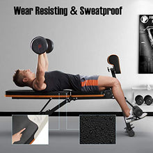 Load image into Gallery viewer, PERLECARE Adjustable Weight Bench for Full Body Workout - All-in-One Durable Exercise Bench Holds up to 772 lbs, Foldable Flat/Incline/Decline Workout Bench with Two Exercise Bands for Home Gym