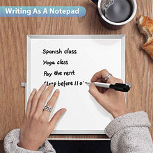 Load image into Gallery viewer, Small Dry Erase White Board for Desk 10" X 10", ARCOBIS Magnetic Portable Double-Sided Easel Board Personal Desktop Tabletop Dry Erase Board with Stand for Students Kids Home Office