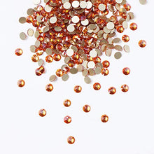 Load image into Gallery viewer, Jollin Glue Fix Crystal Flatback Rhinestones Glass Diamantes Gems for Nail Art Crafts Decorations Clothes Shoes(ss4 2880pcs, DawnLight)