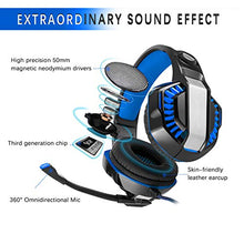 Load image into Gallery viewer, Gaming Headset for Xbox One,PS4,PC,Laptop,Tablet with Mic,Pro Over Ear Headphones,Noise Canceling,USB Led Light,Stereo Bass Surround for Kids,Mac,Smartphones
