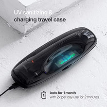 Load image into Gallery viewer, AquaSonic Black Series PRO – Ultra Whitening Toothbrush w UV Sanitizing Base – 4 Modes & Smart Timers – UV Sanitizing & Charging Travel Case – UltraSonic Electric Tooth Brush – 6 Proflex Brush Heads