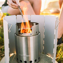 Load image into Gallery viewer, Solo Stove Titan Camping Stove Portable Stove for Backpacking and Outdoor Cooking Great Stainless Steel Camping Backpacking Stove Compact Wood Stove Design-No Batteries or Liquid Fuel Canisters Needed