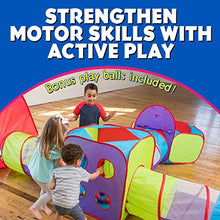 Load image into Gallery viewer, 7 Piece Pop Up Tent with Bonus Play Balls - Play Tents with Tunnels and Ball Pit for Kids - Amazon Exclusive - Sunny Days Entertainment