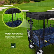 Load image into Gallery viewer, VOONKE Wagon Rain Cover, Push-Pull Wagon Rain Cover Canopy,Folding Wagon Canopy Attachment, Suitable for Outdoor Camping Picnic Waterproof Transparent Wagon Cover(Suitable for Half-Folded Wagon)