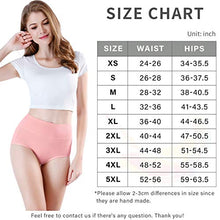 Load image into Gallery viewer, wirarpa Women's Cotton Underwear High Waist Briefs Full Coverage Panties Ladies Comfortable Underpants 5 Pack Assorted Small