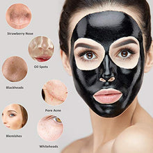 Load image into Gallery viewer, Blackhead Remover Face Mask,Black Mask,3-in-1 Purifying Charcoal Peel off Mask with Acne & Blackhead Extractor Kit and Silicone Brush,Deep Cleansing Facial Mask for All Skin Types Face & Nose