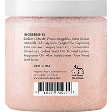 Load image into Gallery viewer, Majestic Pure Himalayan Salt Body Scrub with Lychee Oil, Exfoliating Salt Scrub to Exfoliate & Moisturize Skin, Deep Cleansing - 10 oz