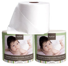 Load image into Gallery viewer, 100 Sheets, Flushable & Fully Biodegradable Diaper Liners