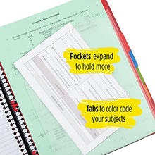 Load image into Gallery viewer, Five Star Advance Spiral Notebook, 5 Subject, College Ruled Paper, 200 Sheets, 11 x 8-1/2 inches, Green (73148)