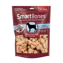 Load image into Gallery viewer, SmartBones Mini Bones with Real Chicken 56 Count, Rawhide-Free Chews for Dogs, SBC-00458