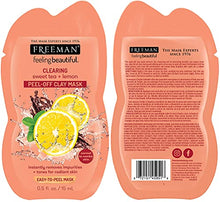 Load image into Gallery viewer, Freeman Facial Mask Variety Pack: Oil Absorbing and Anti Stress Clay, Detoxifying Charcoal Mud, Clearing Peel Off, Hydrating Gel Cream Beauty Face Masks, 0.15 Fl Oz (Pack of 6)