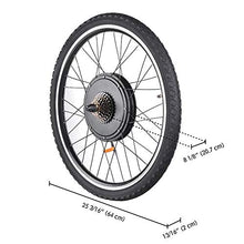 Load image into Gallery viewer, AW Electric Bicycle LCD Display Motor Kit 48V1000W 26"x1.75" Rear Wheel E-Bike Conversion Kit Hub Motor for Bicycle