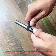 Load image into Gallery viewer, bayite 4 Inch Survival Ferrocerium Drilled Flint Fire Starter Ferro Rod Kit with Paracord Landyard Handle and Striker
