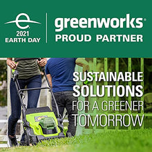 Load image into Gallery viewer, Greenworks 48V 14" Brushless Cordless Lawn Mower, (2) 4.0Ah USB Batteries (USB Hub) and Dual Port Rapid Charger Included (2 x 24V)