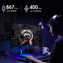 Load image into Gallery viewer, 1300Mbps USB 3.0 Wireless WiFi Adapter for PC, USB Wi-Fi Dongle AC Mini Network Adapters 802.11ac 2.4GHz/5GHz Built-in Antenna for Windows 10/7/8/8.1/XP Mac OS 10.6-10.15