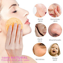 Load image into Gallery viewer, 50-Count Compressed Facial Sponges, GAINWELL Cellulose Facial Sponges, 100% Natural Cosmetic Spa Sponges for Facial Cleansing, Exfoliating Mask, Makeup Removal
