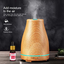 Load image into Gallery viewer, CWH&WEN 120Ml Aroma Essential Oil Diffuser Portable Aromatherapy Cool Mist Humifidier with 7 Changing LED Lights, Timer Settings, Waterless Auto Shut Off,Brown